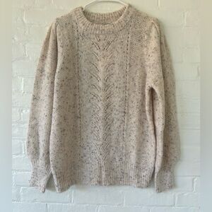Frnch cream speckled sweater